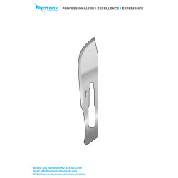 Scalpel Handle Blades Fig.22, Handle Type #4, (Pack of 100 Pieces)