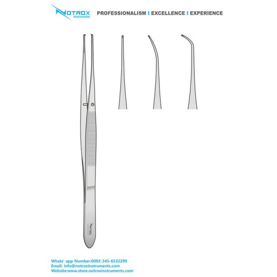 Graefe Tissue Forceps, 1X2 Teeth, 10cm