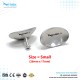 Corneal Eye Shield Protector Stainless Steel with holding Point, 26mm X 17mm (Small), Set of 2 Pcs