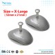 Corneal Eye Shield Protector Stainless Steel with holding Point, 32mm X 21mm (X-Large), Set of 2 Pcs