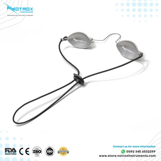 Laser Eye Shield Protector Glasses, Stainless Steel