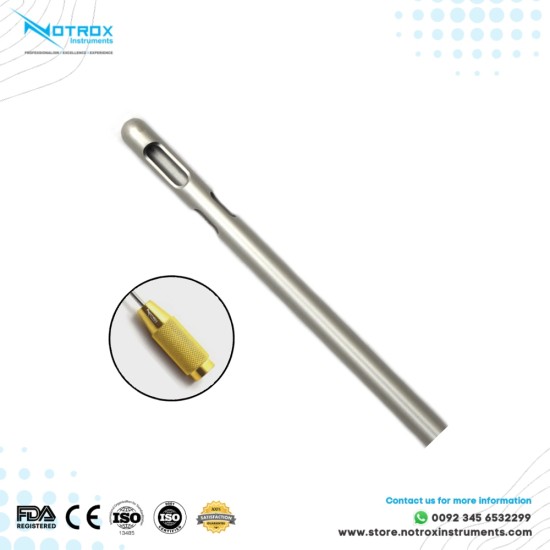 Three Ports Pyramid Cannula, Threaded Fitting