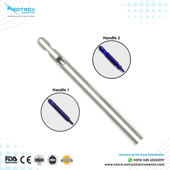 Two Leteral Hole One Central Hole Cannula, Power Handle