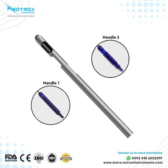 Three Port Spiral Holes Cannula, Power Handle