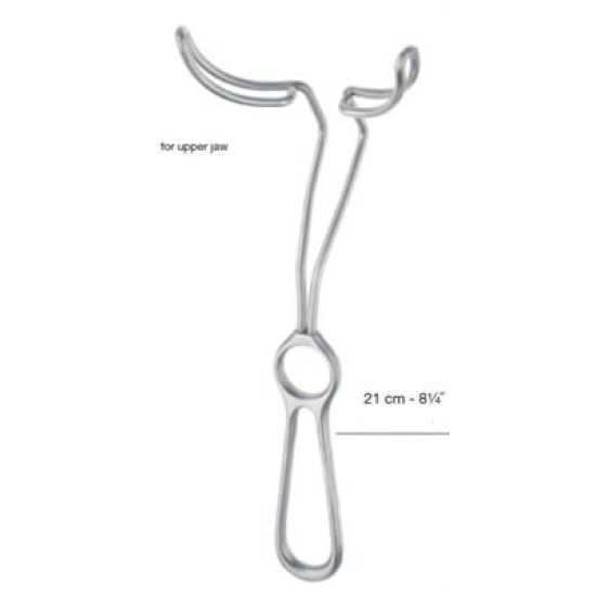 LIP RETRACTOR FOR UPPER JAW, 21CM