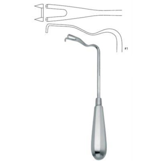 MUCOPERIOSTEAL RETRACTOR, 19CM