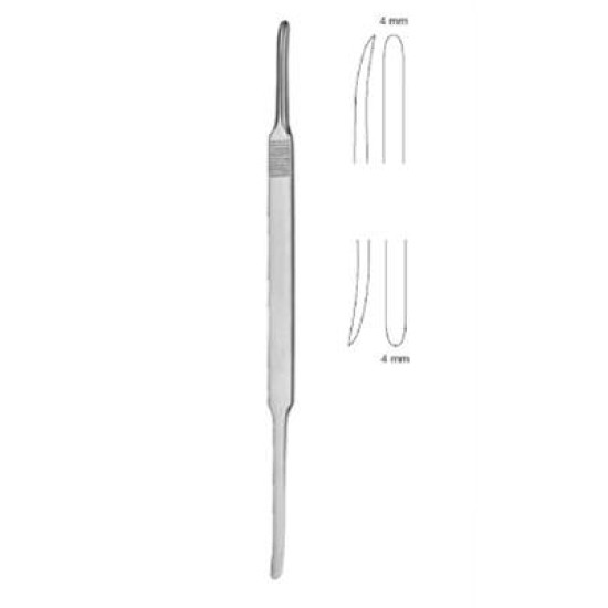 COTTLE MCKENTY RASPATORY, 22CM, 4/4MM, DOUBLE ENDED, SHARP