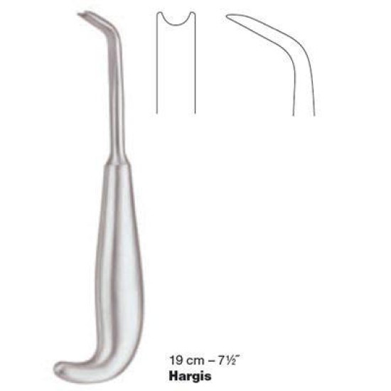 HARGIS RASPATORY, 19CM, 9MM, ANGLED