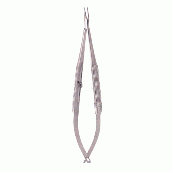 Barraquer Needle Holder, Round Handle, With Catch