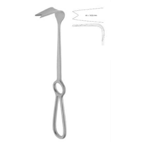 OBWEGESER NASAL SPINE RETRACTOR, 22CM, 10/23 X 45MM