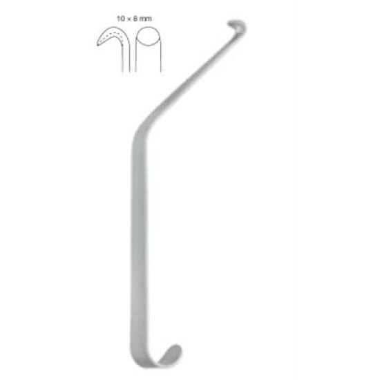 OBWEGESER MANDIBULAR CHANNEL RETRACTOR, 17.5CM