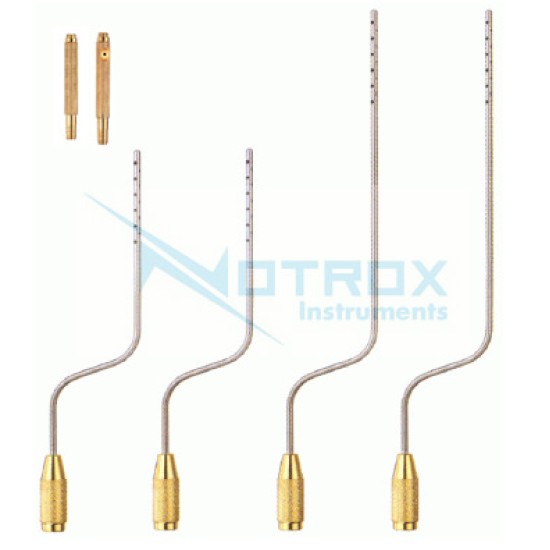 Liposuction Cannula Set for Thie and Lower Leg with Threaded Fitting